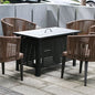fire pit multifunctional chinese hibachi cooking tea bbq grill patio grill stove table outdoor furniture heating patio - Discount Msrp 