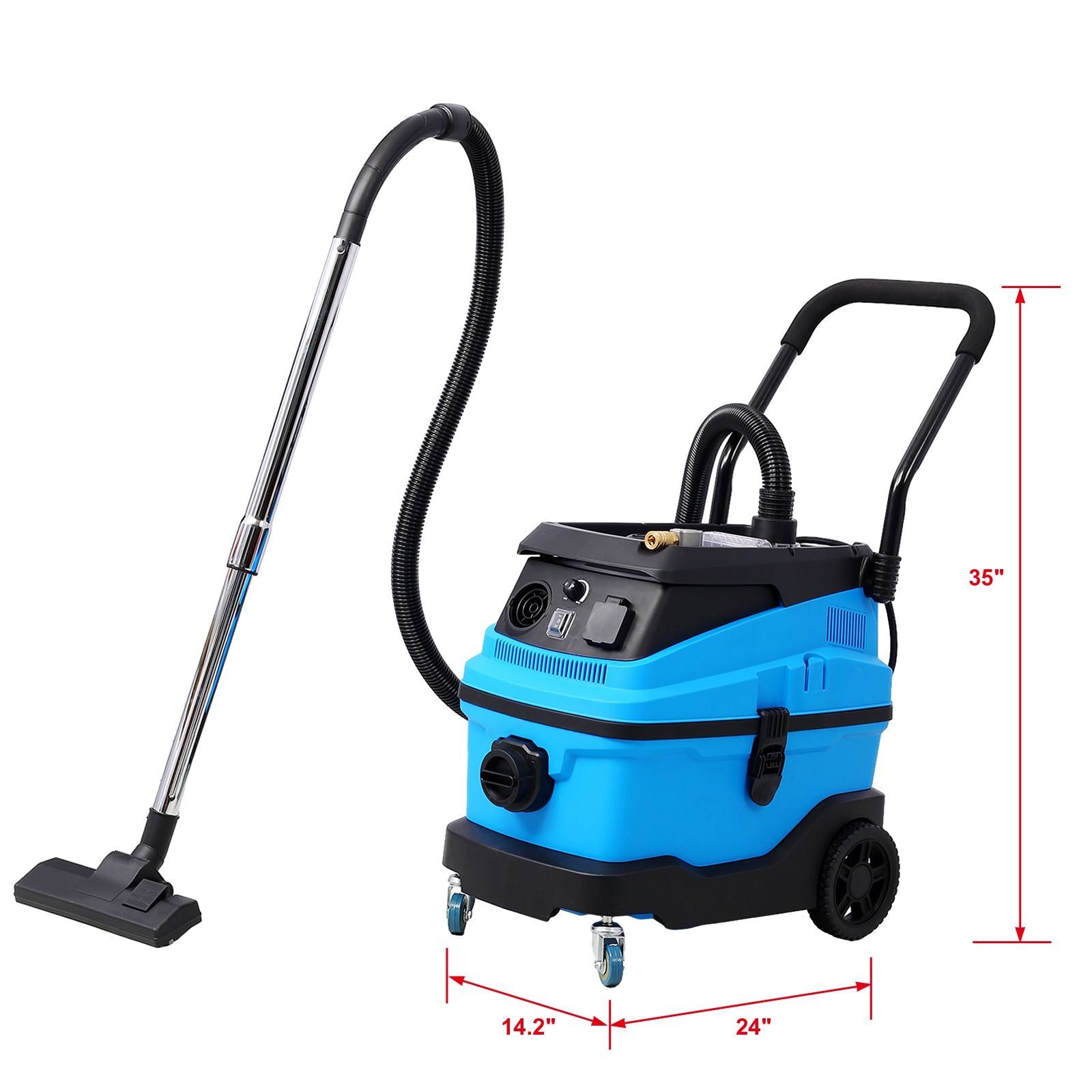 Wet Dry Blow Vacuum 3 in 1 Shop Vacuum Cleaner with More Than 18KPA Powerful Suction Great for Garage, Home, Workshop, Hard Floor and Pet Hair 8 Gallon Large Capacity 6 Peak Hp 1200W - Discount Msrp 