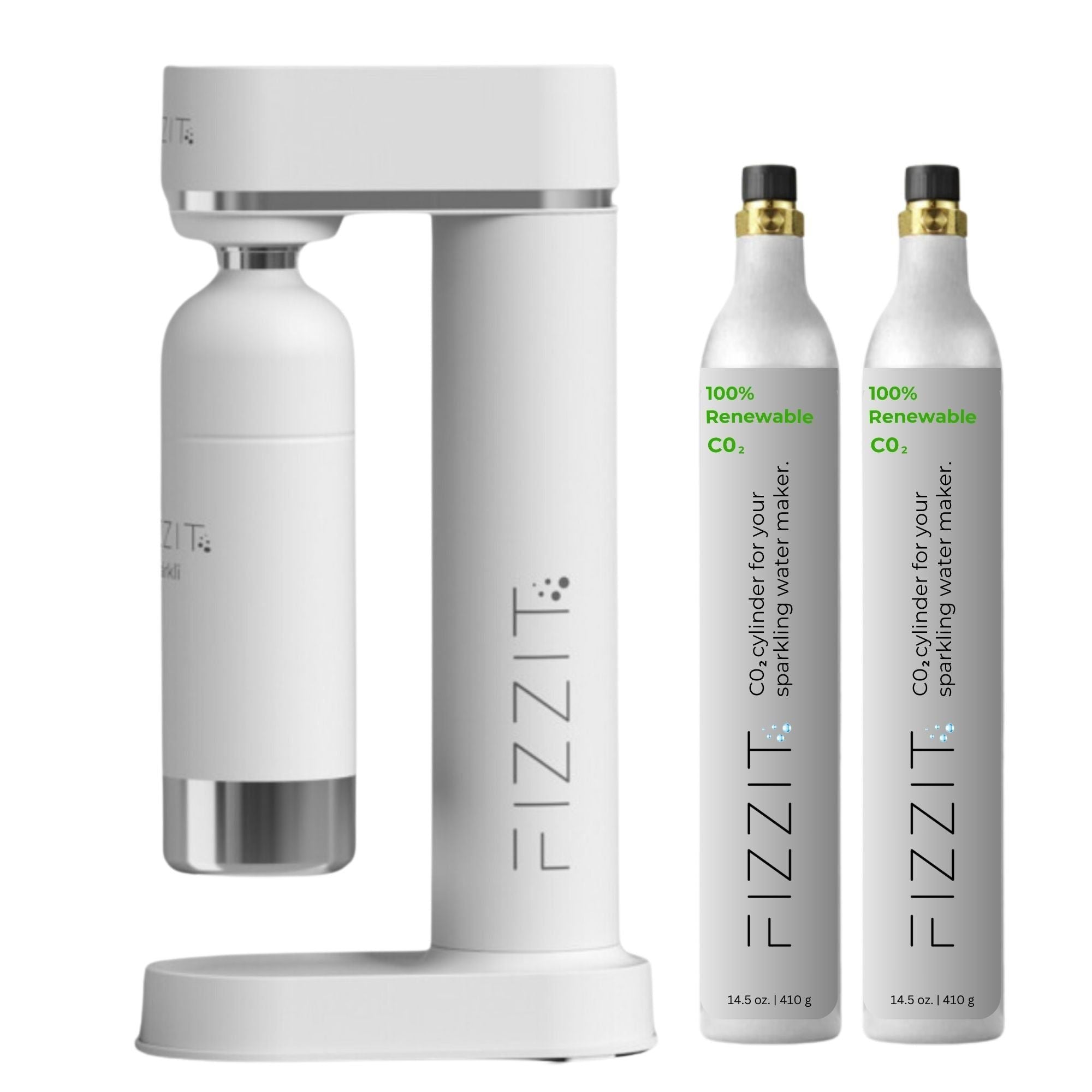 FIZZIT™ Spärklï Carbonated Water Soda Maker with Stainless Steel Bottle – Eco-Friendly, Dishwasher Bottles - Sparkling Water Maker - Discount Msrp 