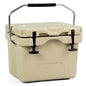 16 Quart 24-Can Capacity Portable Insulated Ice Cooler with 2 Cup Holders - Discount Msrp 