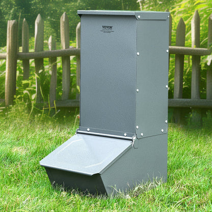 VEVOR Hog Feeder 2.2 Bushel Metal Double Door Pig Feeder Feeding up to 5 Hogs - Discount Msrp 