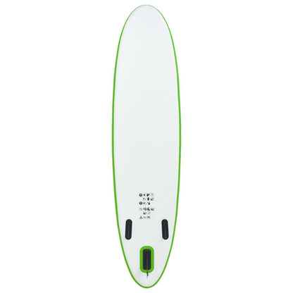 Inflatable Stand Up Paddleboard Set Green and White - Discount Msrp 