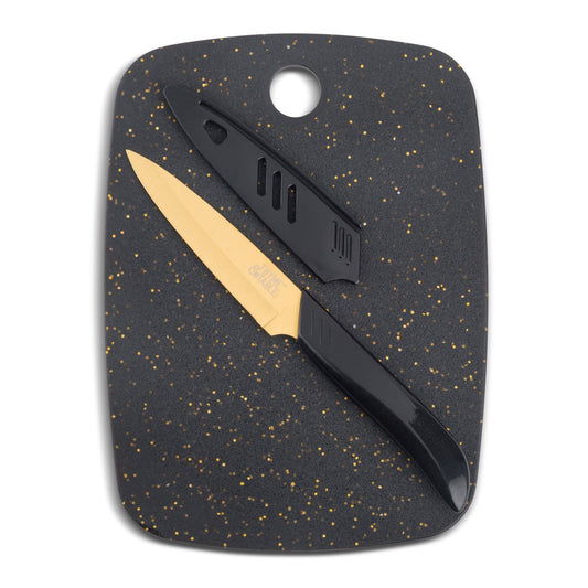 Bar Board with Knife, 2-Piece Set - Discount Msrp 