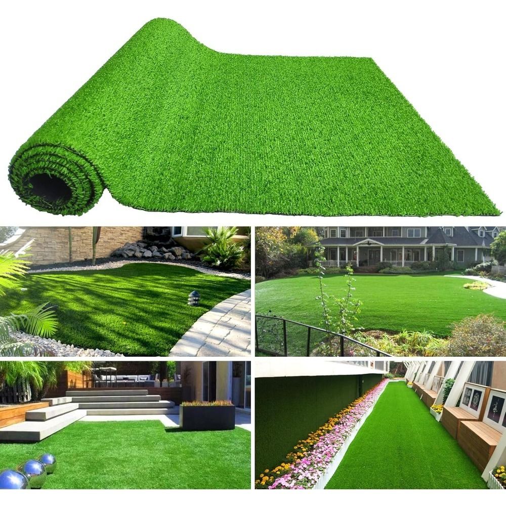 3FT*16FT Artificial turf, professional dog mat large turf outdoor carpet terrace pet lawn, artificial carpet with drainage holes (Grass height 0.78 inches/2cm) - Discount Msrp 