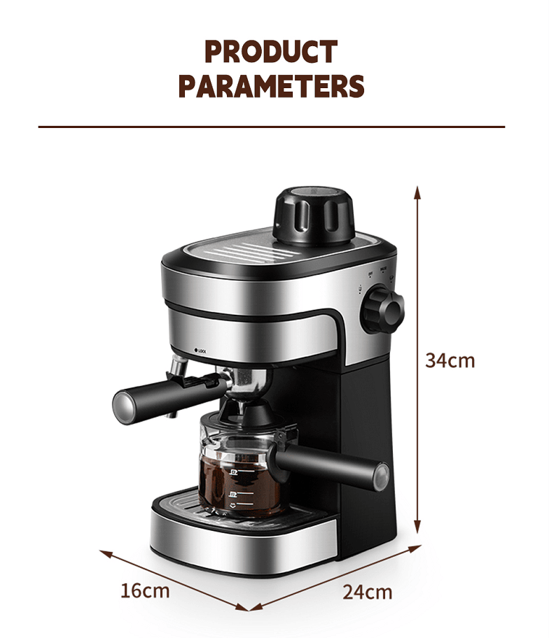 PSCM6910 Semiautomatic high-pressure steam integrated coffee machine Semiautomatic coffee machine espresso coffee extraction steam milk foaming - Discount Msrp 