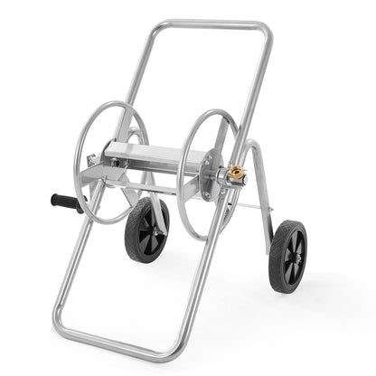 VEVOR Hose Reel Cart, Hold Up to 175 ft of 5/8'' Hose (Hose Not Included), Garden Water Hose Carts Mobile Tools with Wheels, Heavy Duty Powder-coated Steel Outdoor Planting for Garden, Yard, Lawn - Discount Msrp 