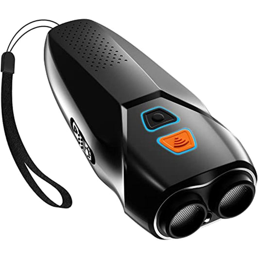 Dog Barking Control Devices Dual Sensor Anti Barking Device with Training/Deterrent Modes Dog Whistle to Stop Barking Ultrasonic Dog Barking Deterrent with LED Flashlight 25 FT Range Rechargeable - Discount Msrp 