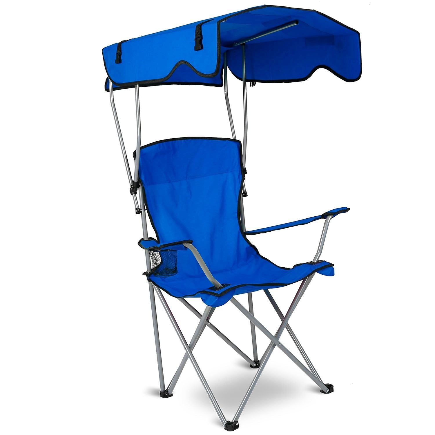 Foldable Beach Canopy Chair Sun Protection Camping Lawn Canopy Chair 330LBS Load Folding Seat - Discount Msrp 
