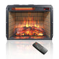 23 inch infrared quartz heater fireplace insert -woodlog version with brick - Discount Msrp 