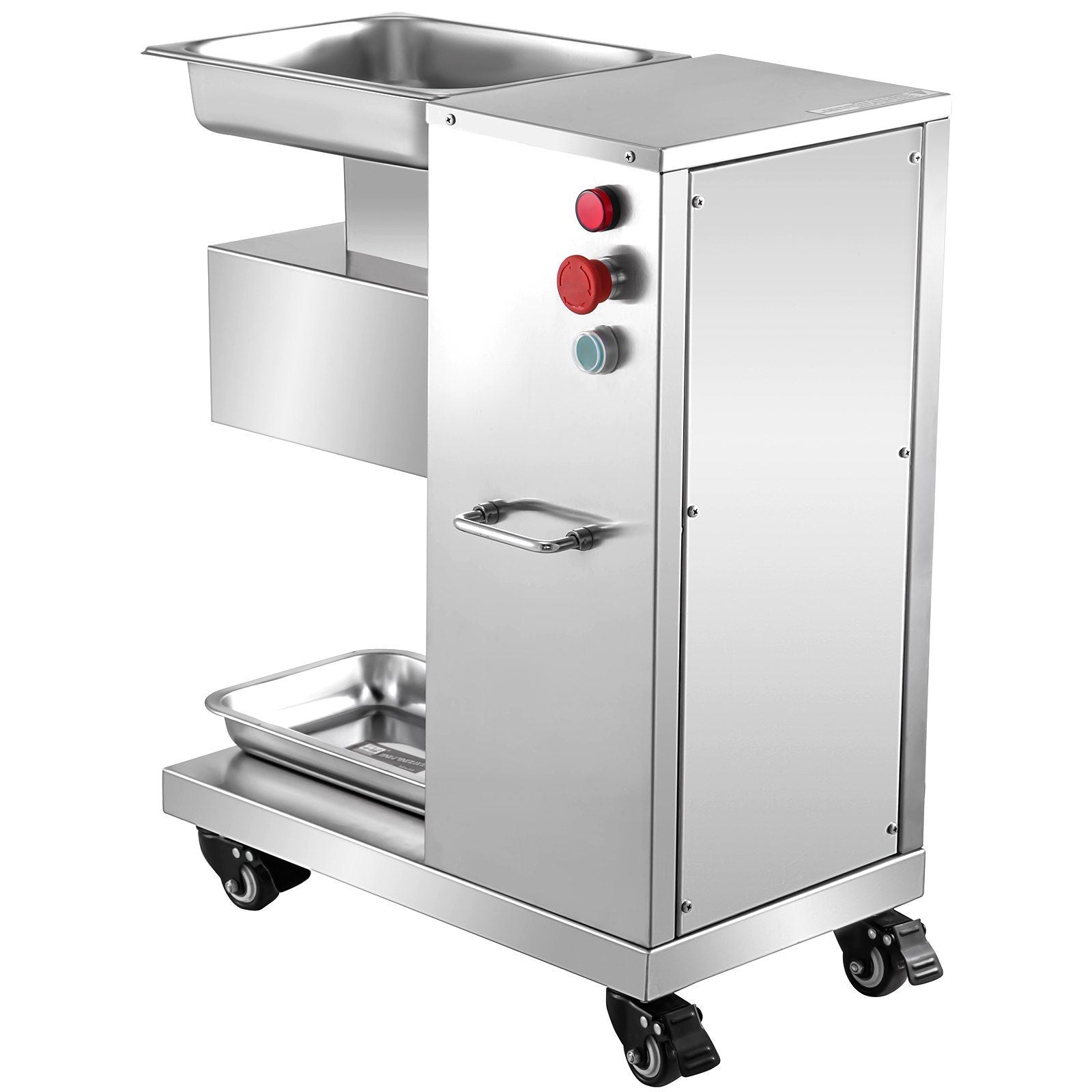 VEVOR 110V Commercial Meat Cutter Machine 1100LB/H Electric Meat Cutting Machine 750W Commercial Meat Slicer 3mm Blade Restaurant Food Slicer Stainless Steel For Kitchen Restaurant Supermarket - Discount Msrp 