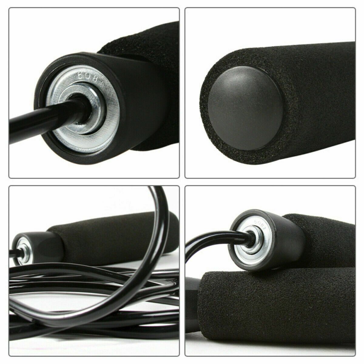Gym Aerobic Exercise Boxing Skipping Jump Rope Adjustable Bearing Speed Fitness Bearing Jump Rope Tangle-Free Jumping Rope Speed Equipments Skipping Adjustable Skipping Rope - Discount Msrp 