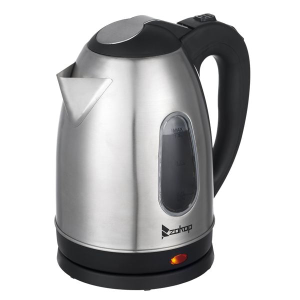 US Standard ZOKOP HD-1802S 120V 1200W 1.5L Stainless Steel Electric Kettle with Water Window [Same code 00574412] - Discount Msrp 