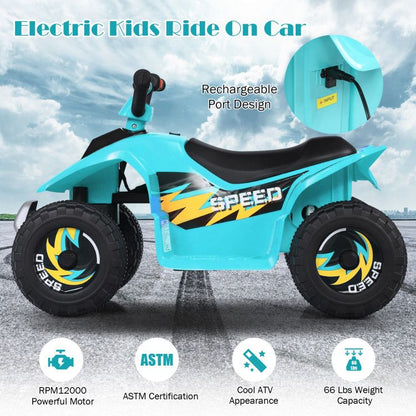 6V Kids Electric ATV 4 Wheels Ride-On Toy - Discount Msrp 