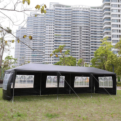 1 Set of 10'x30' Party Tent Canopy for Outdoor Weddings, Heavy-Duty Waterproof Event Shelter with Removable Sidewalls, Ideal for Parties, Booths, and Gatherings. - Discount Msrp 