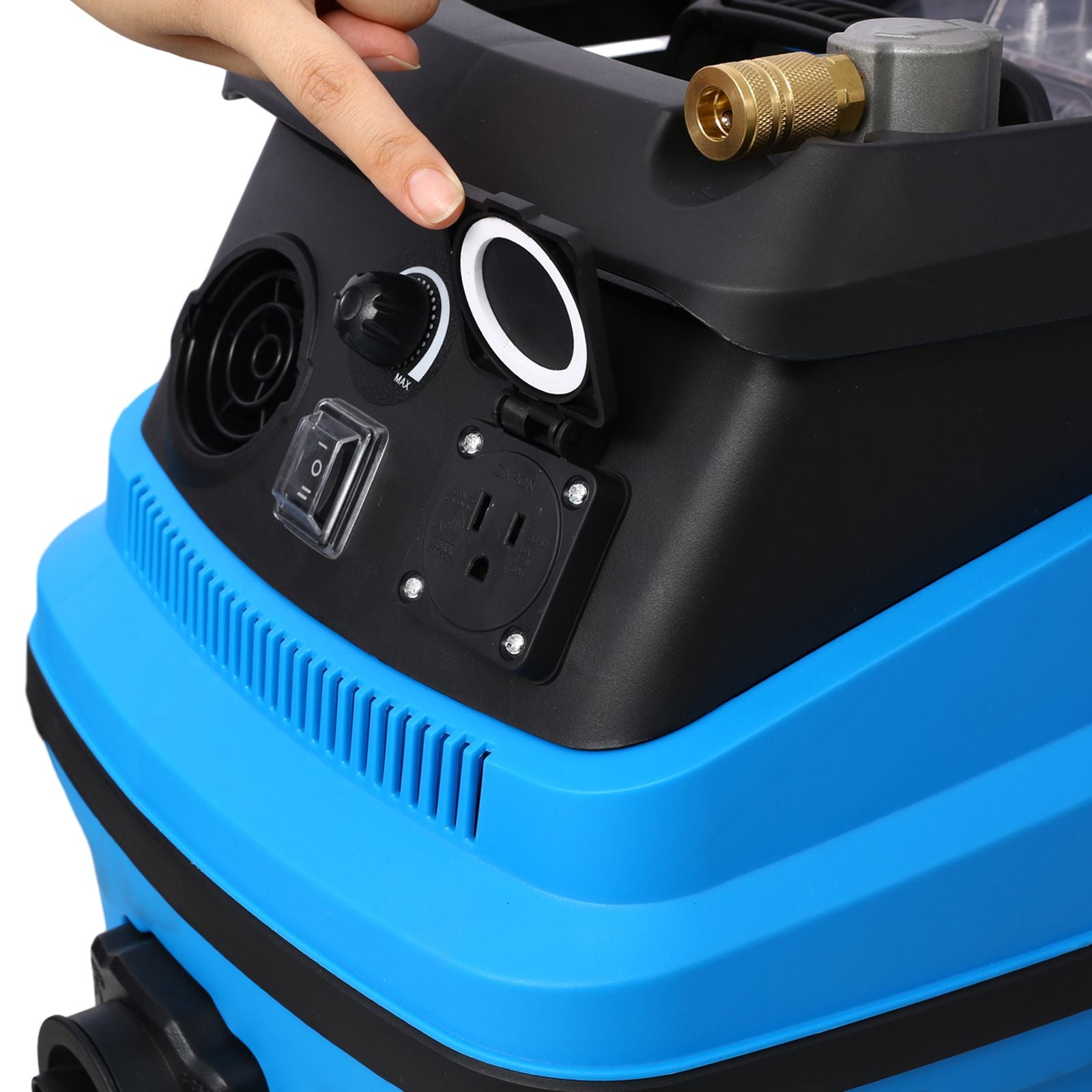 Wet Dry Blow Vacuum 3 in 1 Shop Vacuum Cleaner with More Than 18KPA Powerful Suction Great for Garage, Home, Workshop, Hard Floor and Pet Hair 8 Gallon Large Capacity 6 Peak Hp 1200W - Discount Msrp 