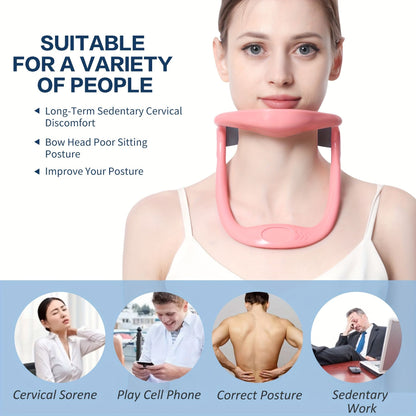 Neck Brace; Cervical Collar Neck Support Brace; Adjustable Anti-Bow Cervical Traction Device For Neck Posture Support Neck Pain Relief; Shoulder And Neck Forward Tilt Support - Discount Msrp 