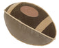 Pet Life 'Pugskin' Durable Oxford Nylon and Mesh Plush Squeaky Football Dog Toy - Discount Msrp 