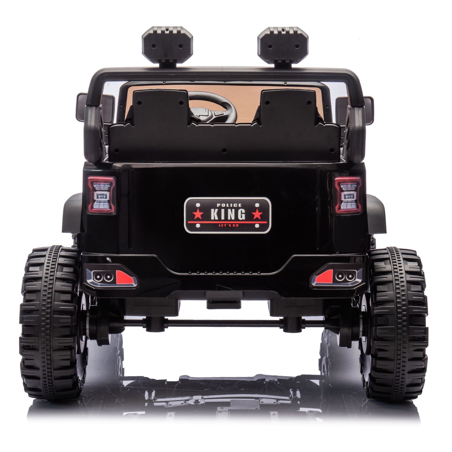 24V Two-seater Kids Ride On Electric Car W/parents control,Seat width 19.69in,400W motor,Four-wheel suspension,light&searchlight,USB,MP3,Bluetooth,Provide a speed of 1.86-4.35MPH for kids of 3+. - Discount Msrp 