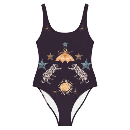 Lyra One Piece Swimsuit in Black Jaguar - Discount Msrp 