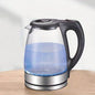 (TM-788-110V)Electric Kettle with Stainless Steel Filter and Inner Lid, 1200W Wide Opening 1.7L Glass Tea Kettle & Hot Water Boiler Black - Discount Msrp 