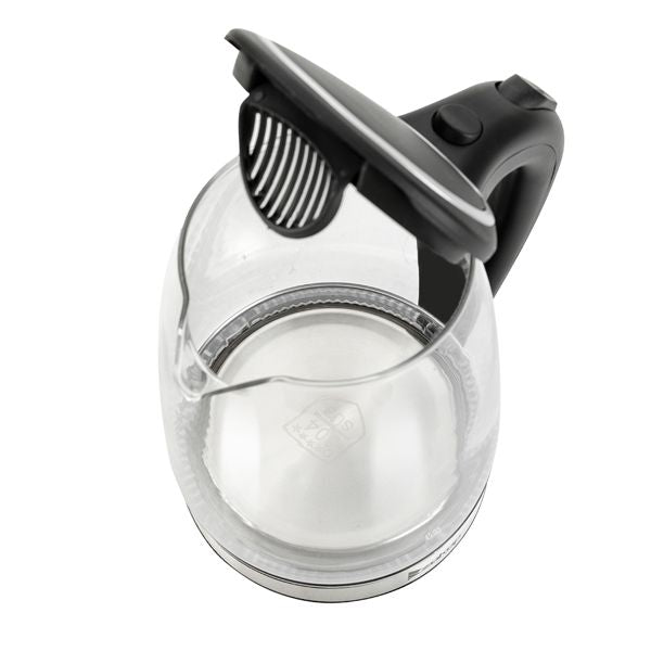 [Old Code: 93541003] ZOKOP HD-1857-A 110V 1200W 1.8L Electric Glass Kettle US Plug - Discount Msrp 