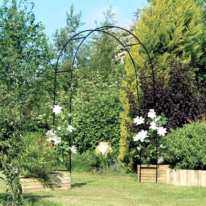78"H x 45"W Metal Garden Arch Trellis; Adjustable Arbor Trellis for Garden Climbing Plants Support or Wedding Decor - Discount Msrp 