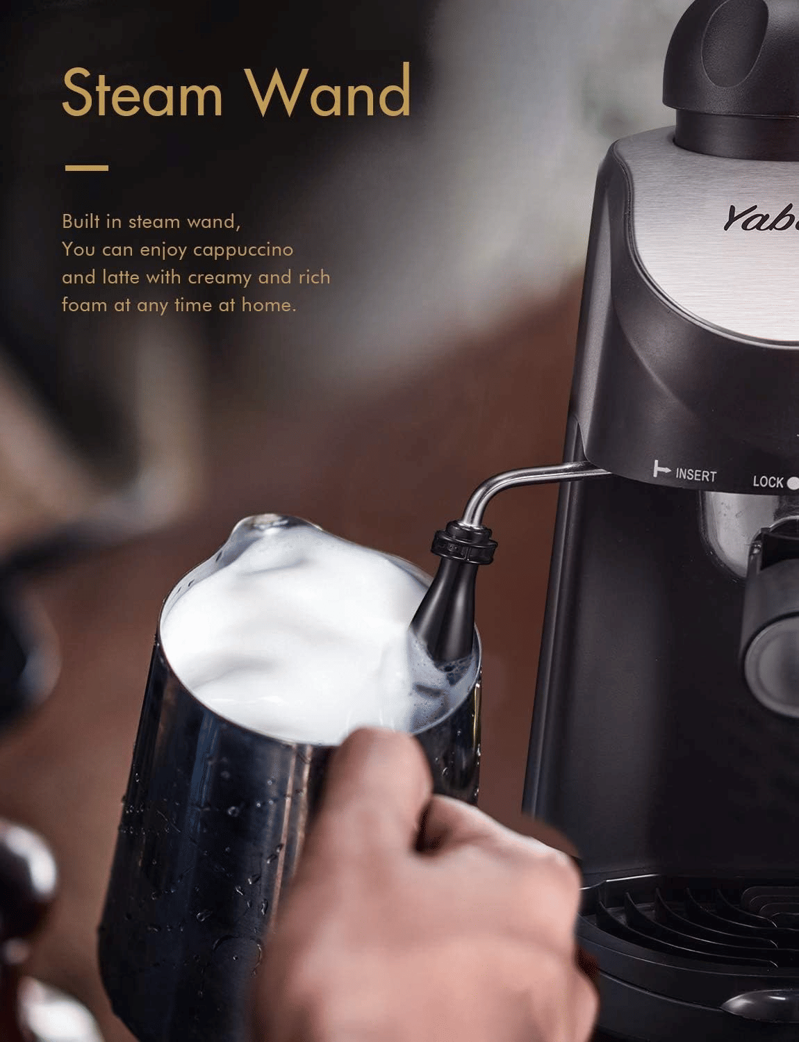 PSCM6810 3.5bar Steam Epresso Machine 4 cup Epresso Machine Epresso cappuccino coffee home compact espresso machine - Discount Msrp 
