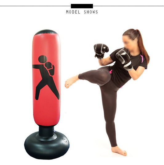 Free Standing Inflatable Punching Bag, Adults Teenage Fitness Sport Stress Relief Boxing Target, Heavy Training Bag - Discount Msrp 