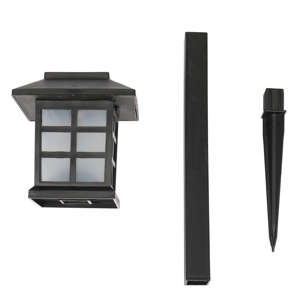 Free shipping 6pcs White LED Solar Lantern Torch Light Garden Landscape Lighting YJ - Discount Msrp 