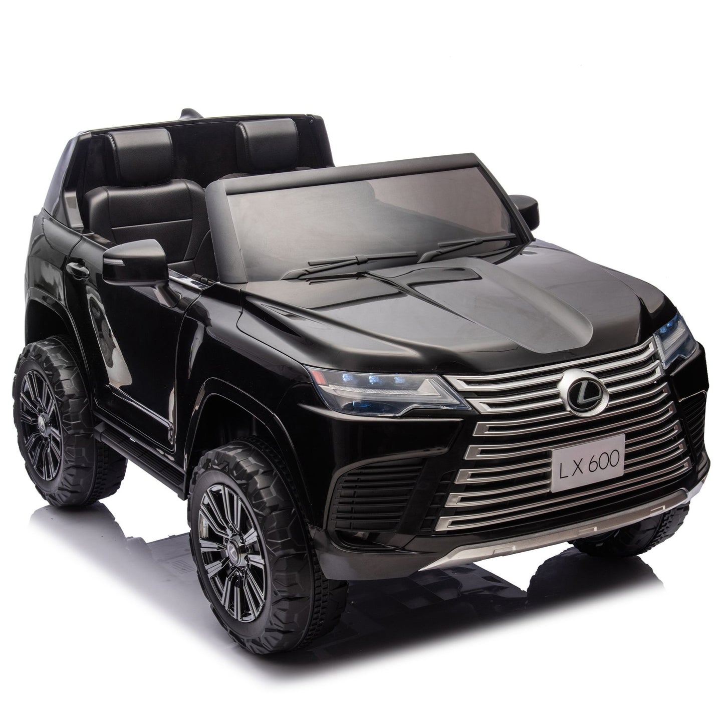 Licensed LEXUS LX600 24V Two-seater XXL Kids Ride On Car W/Parents Control,Seat width 20 inches,2WD,Four-wheel suspension,Bluetooth,MP3,Music,Power display,Speeds 1.86-3.11MPH For Kids. - Discount Msrp 