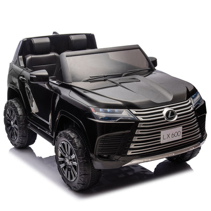 Licensed LEXUS LX600 24V Two-seater XXL Kids Ride On Car W/Parents Control,Seat width 20 inches,2WD,Four-wheel suspension,Bluetooth,MP3,Music,Power display,Speeds 1.86-3.11MPH For Kids. - Discount Msrp 