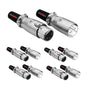 5Core XLR Connector Male Female to 1/4 Audio Jack 3 Pin Secure Mic Plug w Locking Ends - Discount Msrp 