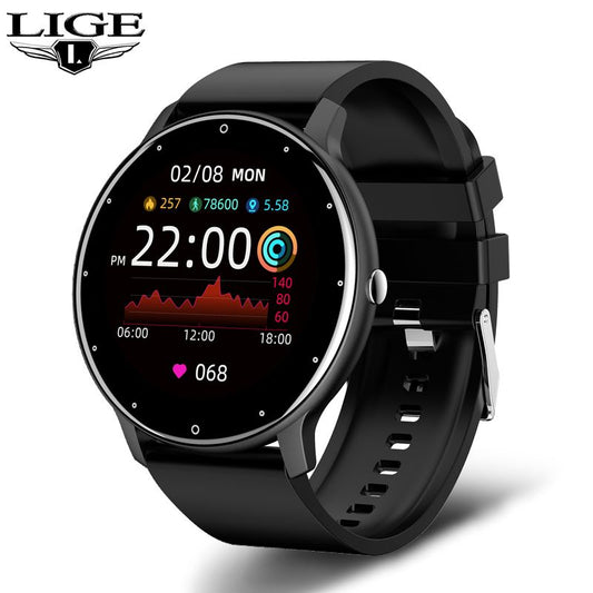 New Smart Watch Men Full Touch Screen Sport Fitness Watch IP67 Waterproof Bluetooth For Android ios smartwatch Men+box - Discount Msrp 