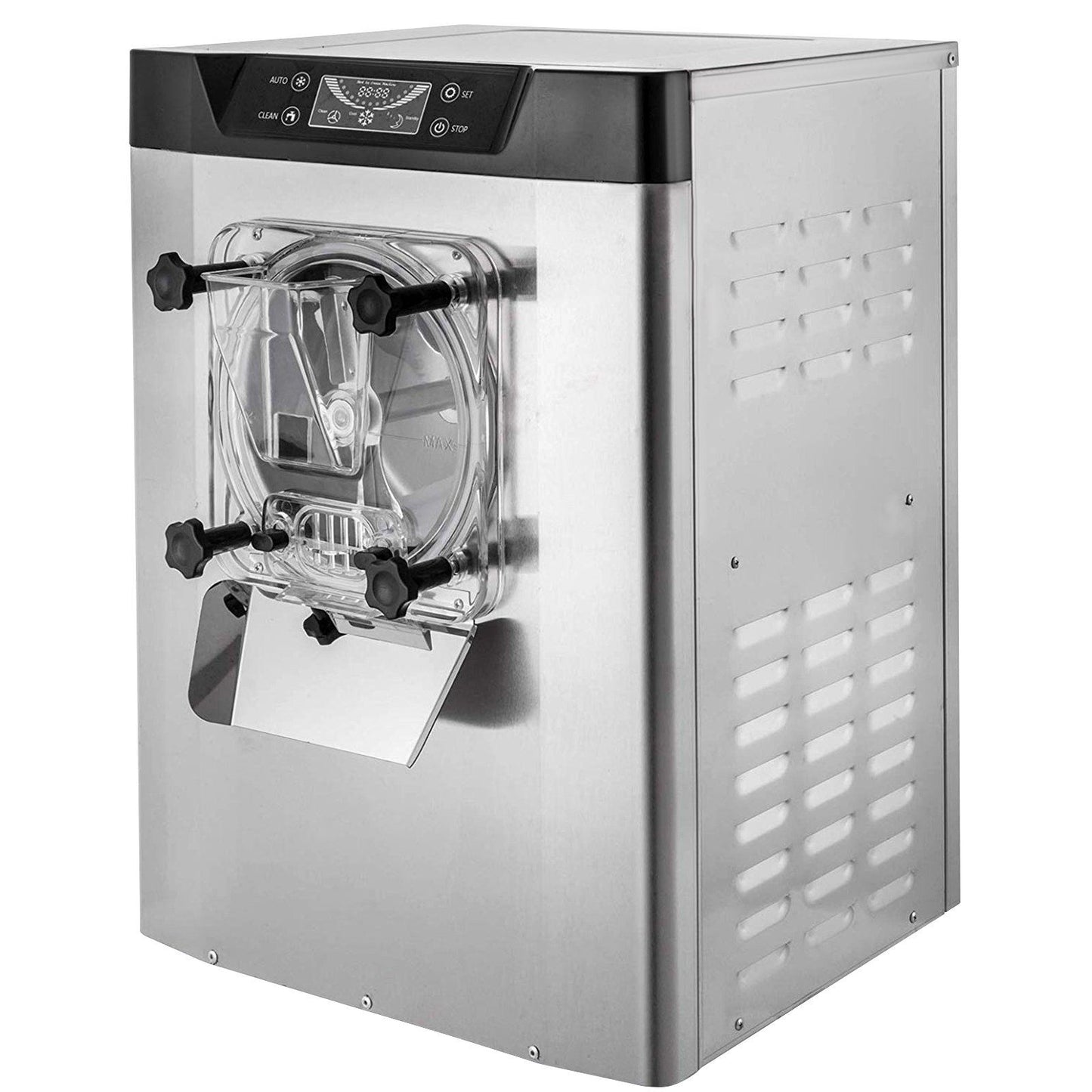 VEVOR Commercial Ice Cream Machine 1400W 20/5.3 Gph Hard Serve Ice Cream Maker with LED Display Screen Auto Shut-Off Timer One Flavors Perfect for Restaurants Snack bar Supermarkets - Discount Msrp 