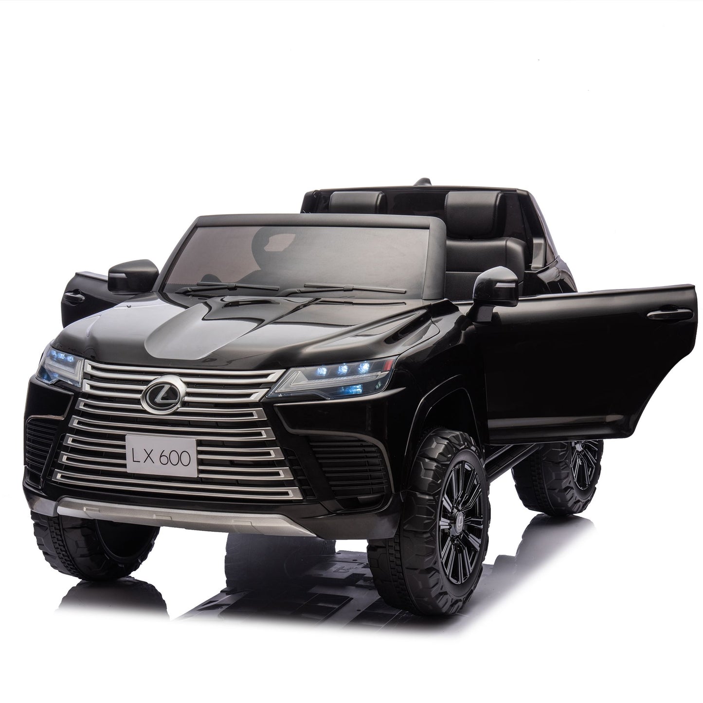 Licensed LEXUS LX600 24V Two-seater XXL Kids Ride On Car W/Parents Control,Seat width 20 inches,2WD,Four-wheel suspension,Bluetooth,MP3,Music,Power display,Speeds 1.86-3.11MPH For Kids. - Discount Msrp 
