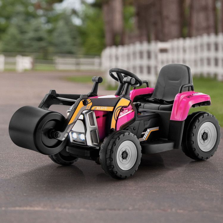12V Kids Ride on Road Roller with 2.4G Remote Control - Discount Msrp 
