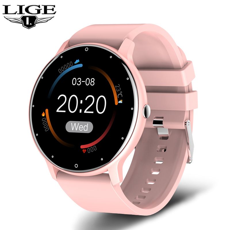 New Smart Watch Men Full Touch Screen Sport Fitness Watch IP67 Waterproof Bluetooth For Android ios smartwatch Men+box - Discount Msrp 