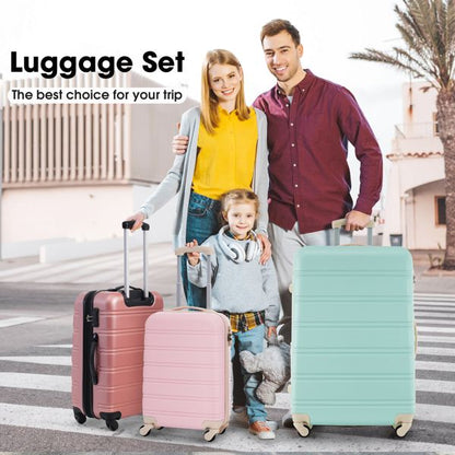 Hardshell Luggage Sets 4 pcs + Bag Spinner Suitcase with TSA Lock Lightweight-16"+20"+24"+28" Luggages - Discount Msrp 