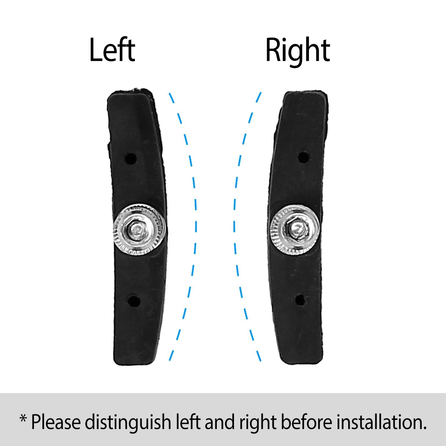 5 Pairs V Bike Brake Pads Road Mountain Bicycle V-Brake Blocks Set 70mm Non-Slip V Bicycle Stop Caliper - Discount Msrp 