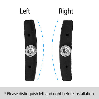 5 Pairs V Bike Brake Pads Road Mountain Bicycle V-Brake Blocks Set 70mm Non-Slip V Bicycle Stop Caliper - Discount Msrp 