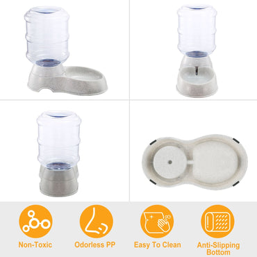 3.5L/1Gal Pet Water Dispenser Self-Dispensing Gravity Pets Water Feeder Automatic Pet Waterer Cat Dog - Discount Msrp 