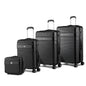MKF Collection Mykonos Luggage Set- Extra Large Check-in, Large Check-in, Medium Carry-on, and Small Cosmetic Case by Mia K - Discount Msrp 