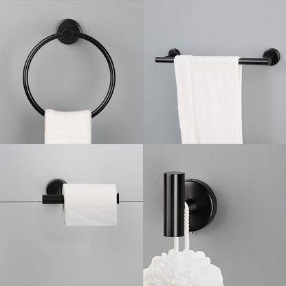 6 Piece Stainless Steel Bathroom Towel Rack Set Wall Mount RT - Discount Msrp 