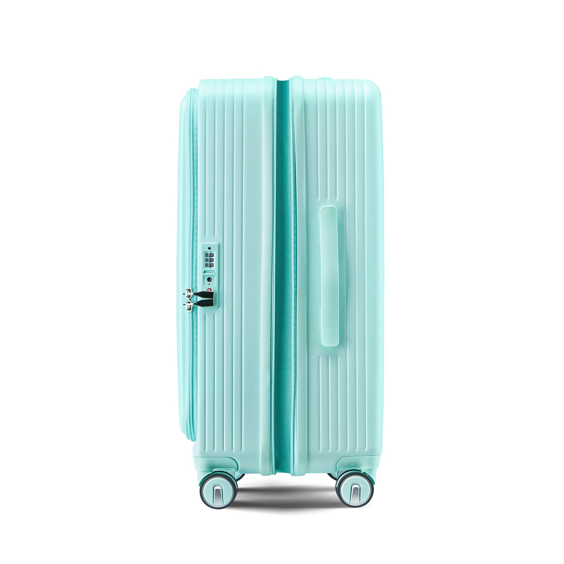 Luggage Sets 3 Piece(20/24/28), Expandable Carry On Luggage with TSA Lock Airline Approved, 100% PC Hard Shell and Lightweight Suitcase with Front Pocket and Spinner Wheels - Discount Msrp 