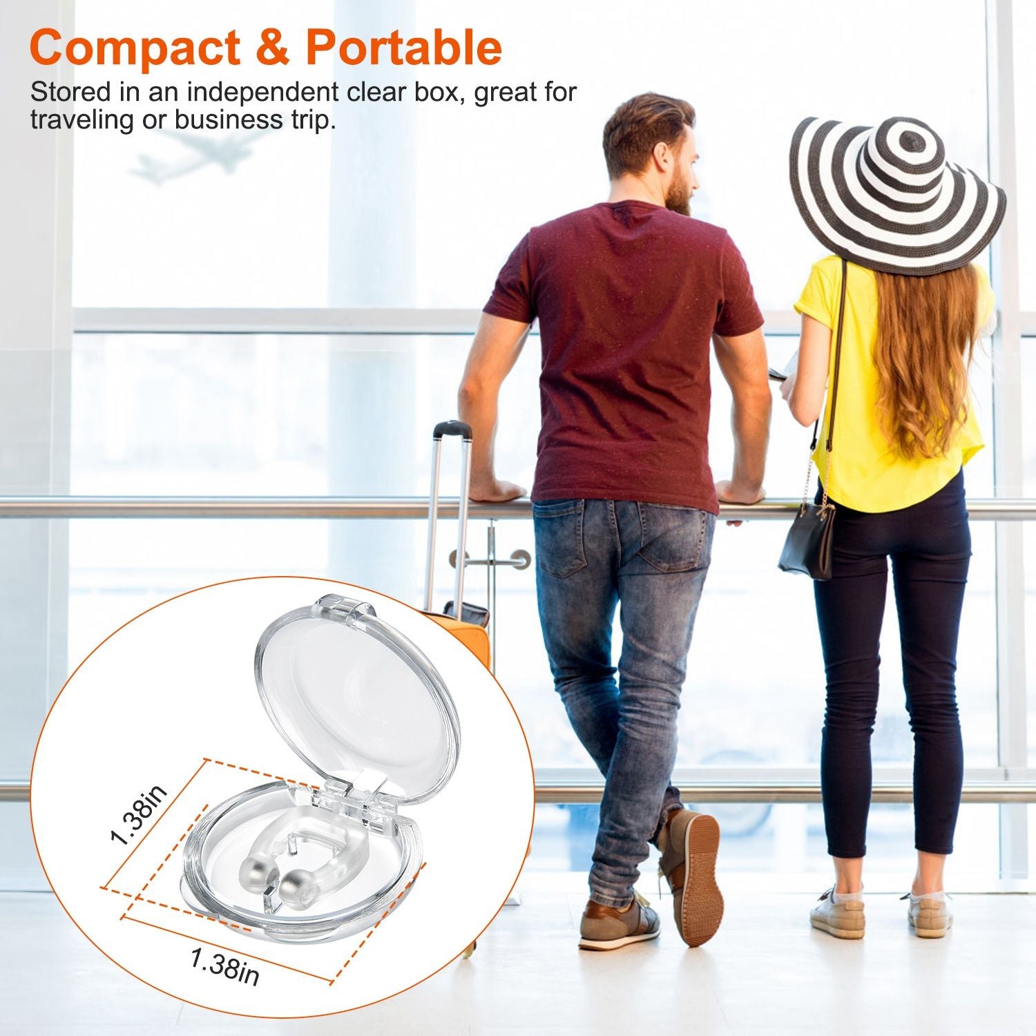4Pcs Magnetic Nose Clip Anti Snoring Device Snore Stopper Sleeping Aid Comfortable and Reusable for Men and Women - Discount Msrp 