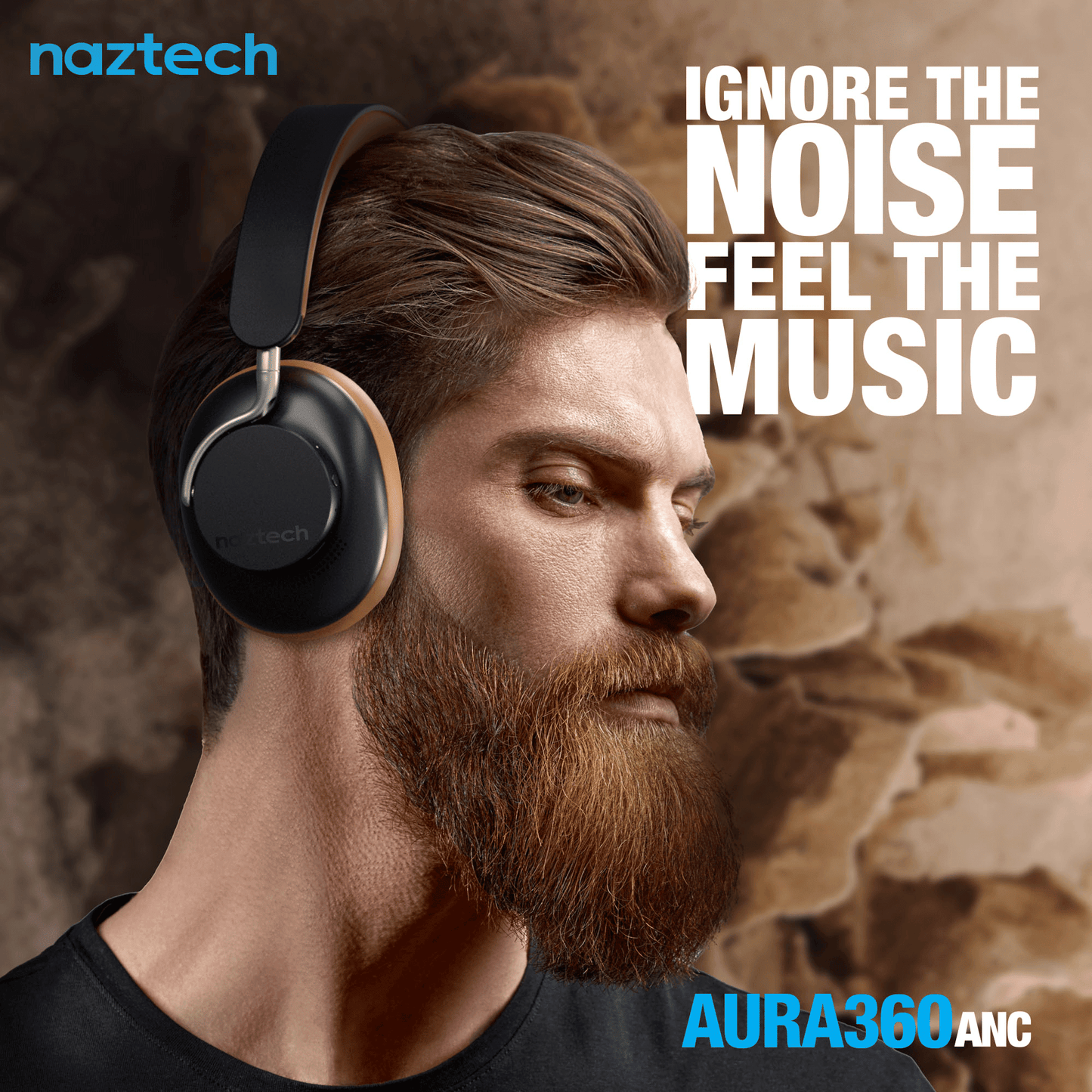 Naztech Aura 360 ANC Wireless Headphones - Discount Msrp 