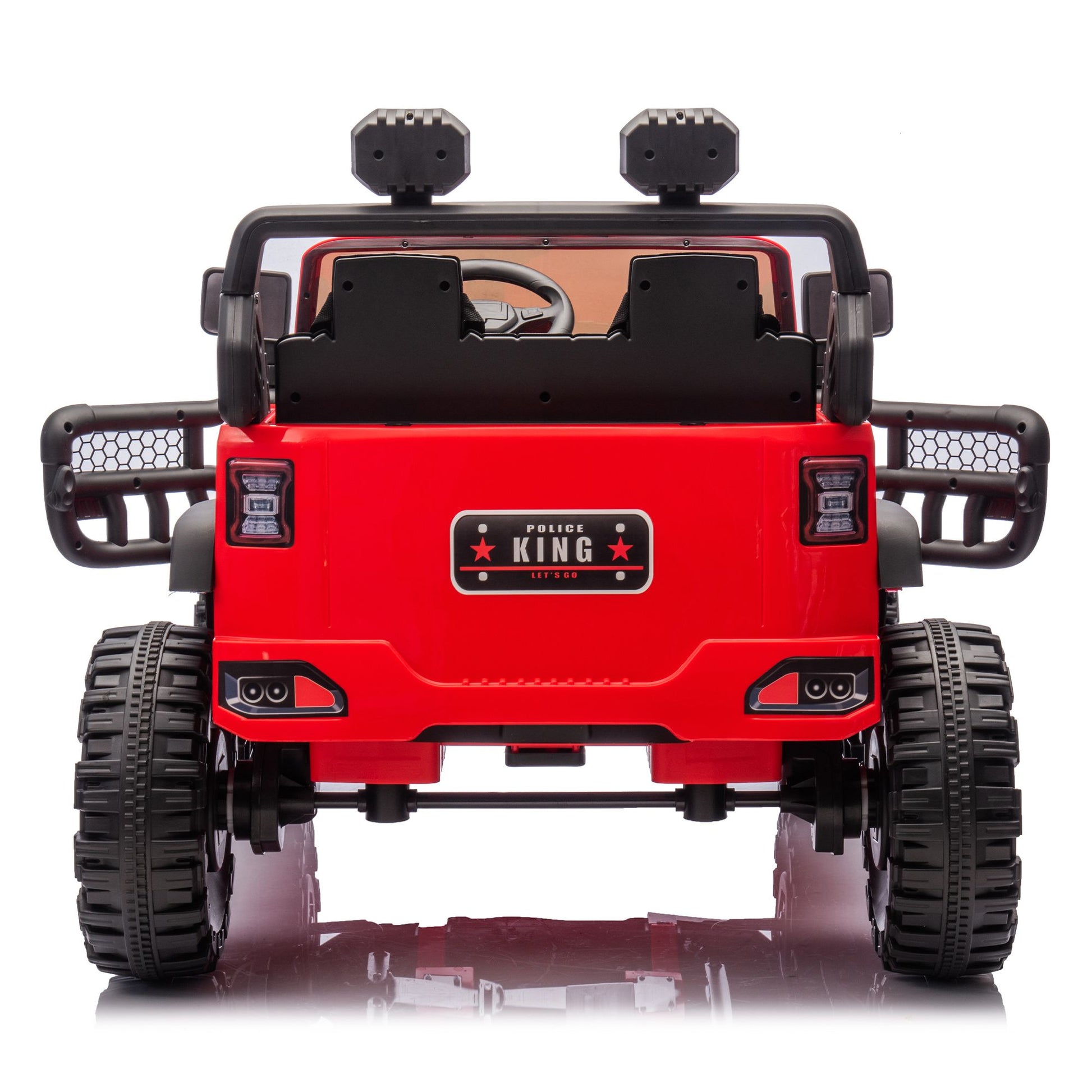 24V Two-seater Kids Ride On Electric Car W/parents control,Seat width 19.69in,400W motor,Four-wheel suspension,light&searchlight,USB,MP3,Bluetooth,Provide a speed of 1.86-4.35MPH for kids of 3+. - Discount Msrp 