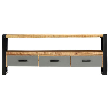 TV Stand 51.2"x11.8"x19.7" Solid Wood Mango - Discount Msrp 