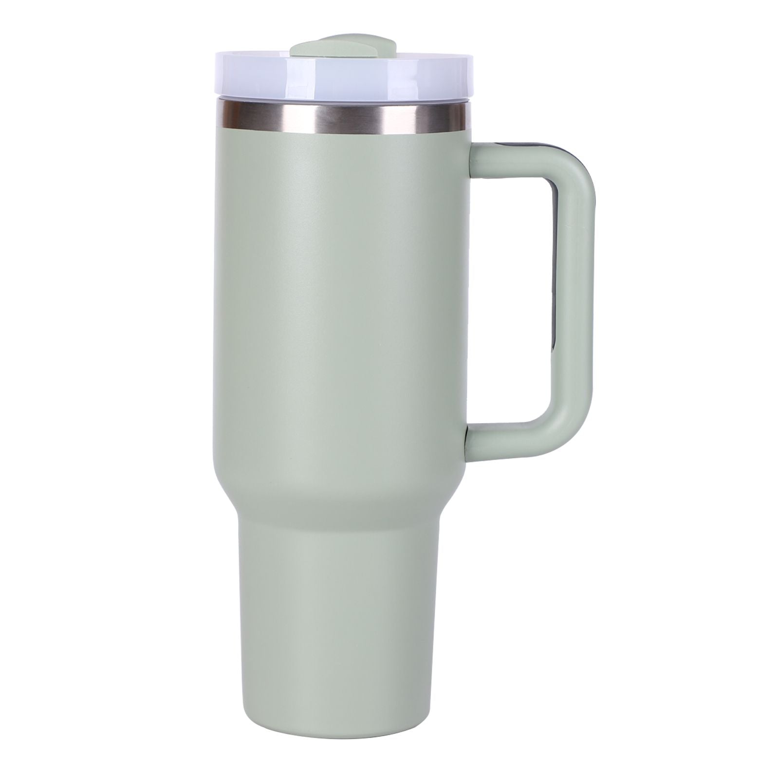 40oz V2 large capacity tumbler, With Handle And Straw Lid, Insulated Reusable Stainless Steel Water Bottles Travel Mug Coffee Cup car cup water cup For Men Women Outdoor Camping Driving, gift - Discount Msrp 