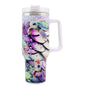 1pc 40oz Water Bottles,5D Little Turtle Series Tumbler,Large Capacity Stainless Steel Tumbler Insulation Cup With Lid And Straw For Women,Camping,Driving,skiing,Thermocoolers.Best Gift - Discount Msrp 